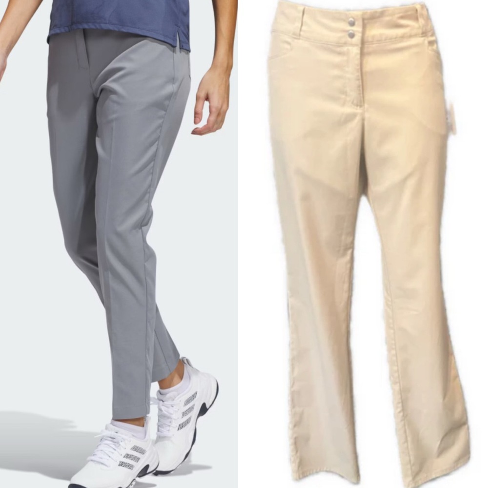 NWT Adidas Khaki Tan ESS FL Golf Pants